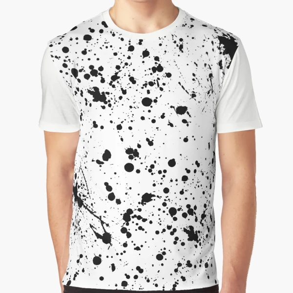 Black Paint Splatter | Graphic T-Shirt