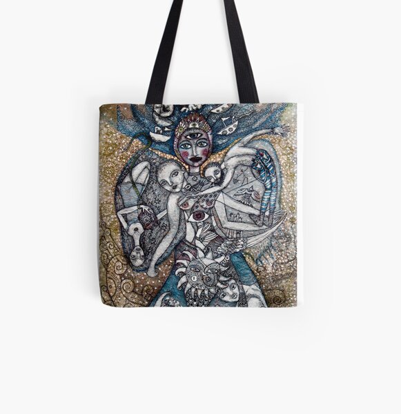 Ofrenda a los siete mares Bolsa estampada de tela