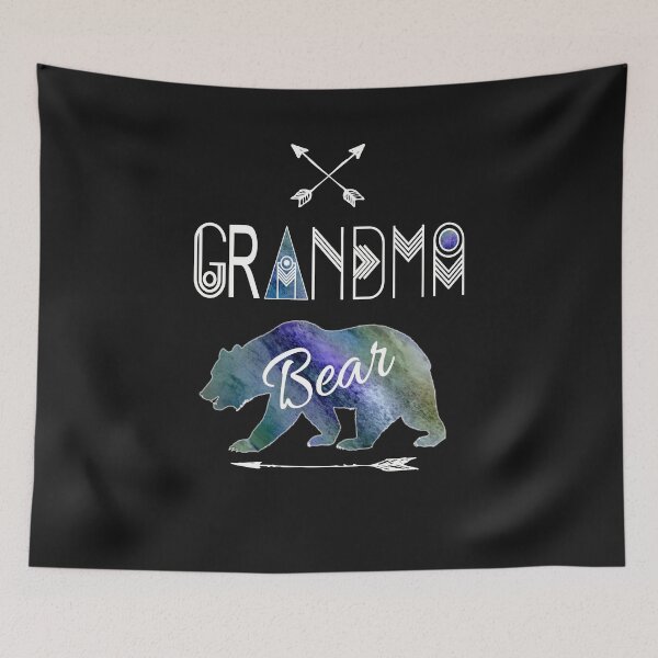 Item preview, Grandma Bear Rustic Tribal Blue Family Vacation & Camping Gift designed and sold by Sapphire Star.