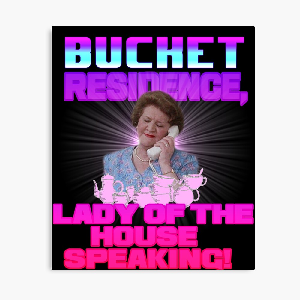 Mrs Bucket Funny birthday card. Lady of the house greetings 