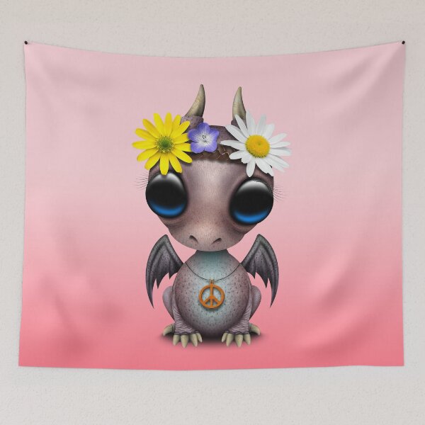 Item preview, Cute Baby Dragon Hippie  designed and sold by JeffBartels.