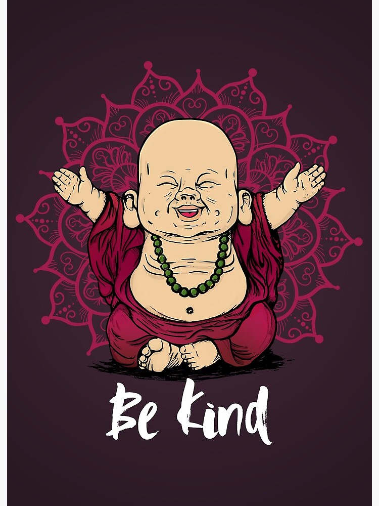 Be Kind Little Buddha shirt - cute buddha good vibes and positive t shirt  design