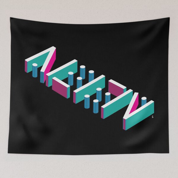 Item preview, Alien Ambigram UFO Optical Illusion Decoded  designed and sold by gstevensonart.