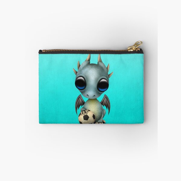 Item preview, Cute Baby Blue Dragon With Football Soccer Ball designed and sold by JeffBartels.