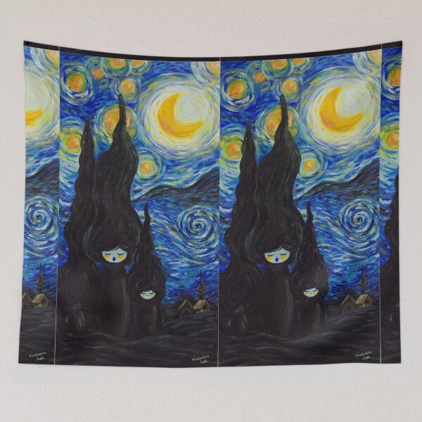 Item preview, Kokeshis Starry Night designed and sold by Pendientera.