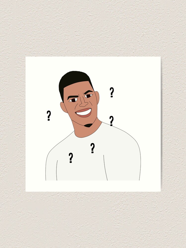 Lámina artística «Nick Young Meme con signos de interrogación de ...