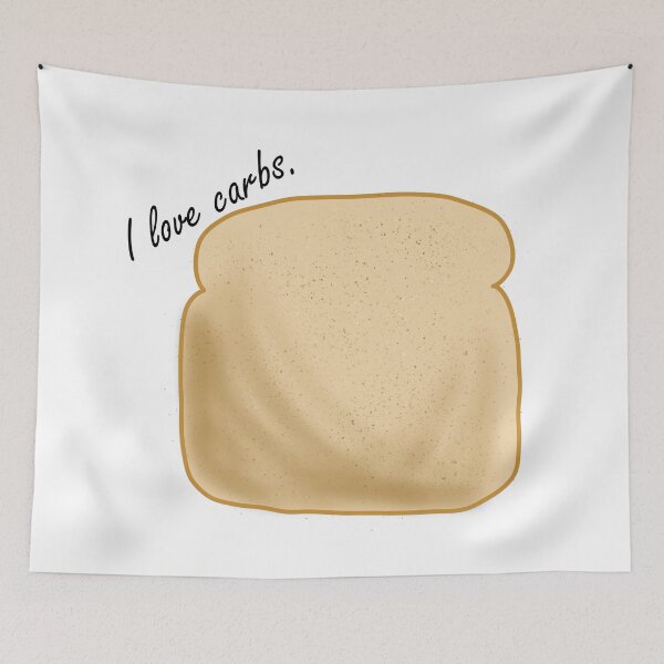 Item preview, I love carbs - bread slice designed and sold by denini7.