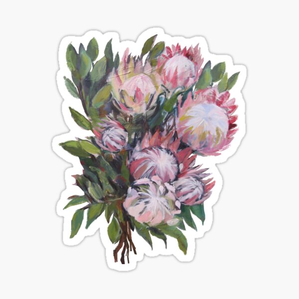 Protea bouquet Sticker