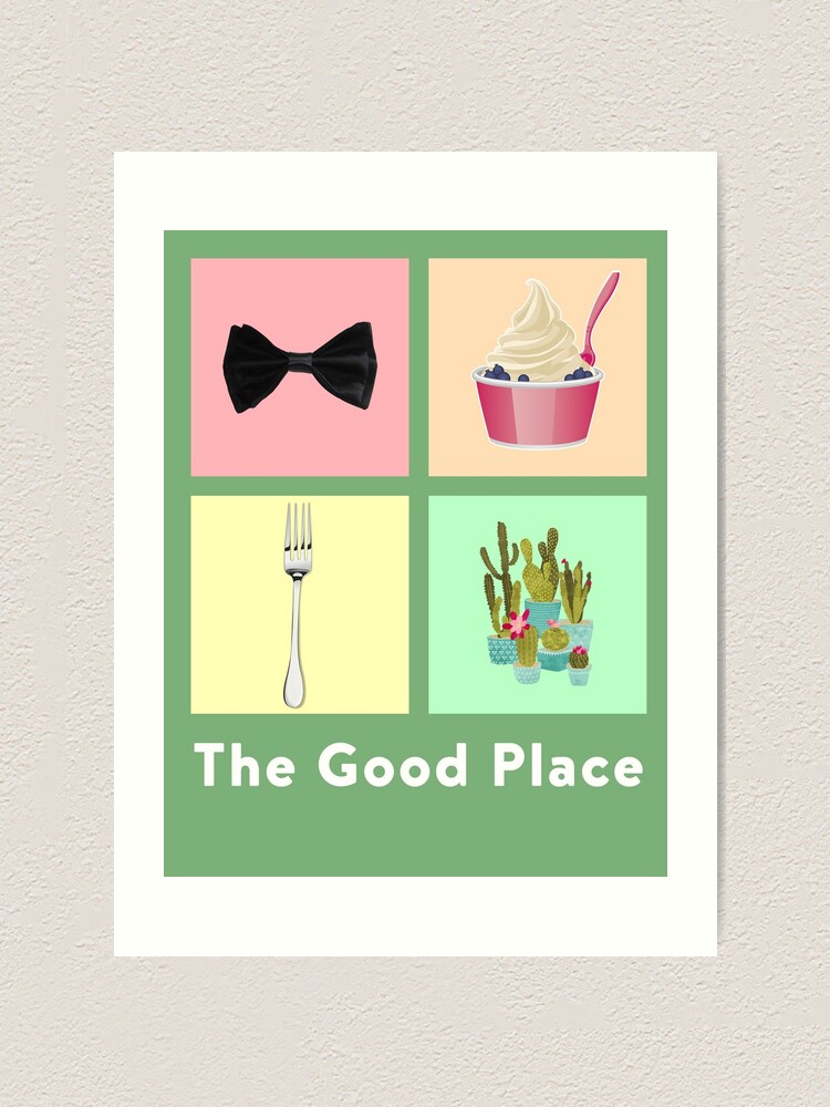 the good place aesthetic art print by aluap106 redbubble redbubble