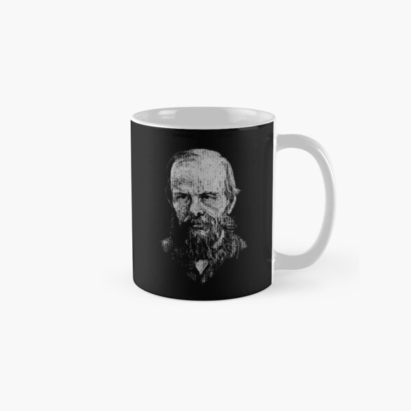Dostoevsky, Portrait, Black and White Classic Mug