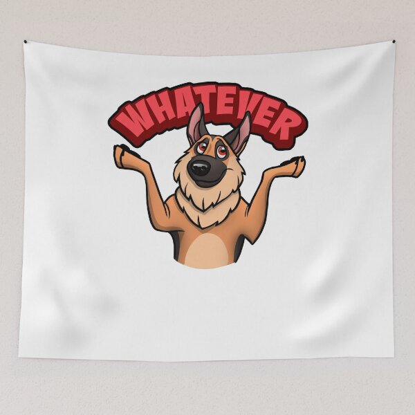 Item preview, German Shepherd Whatever emoji designed and sold by polygrafix.