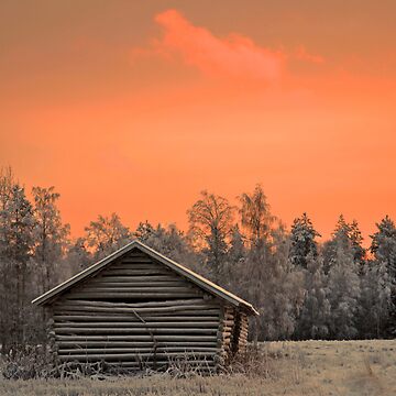 Artwork thumbnail, Sunset Barn by ilpo laurila
