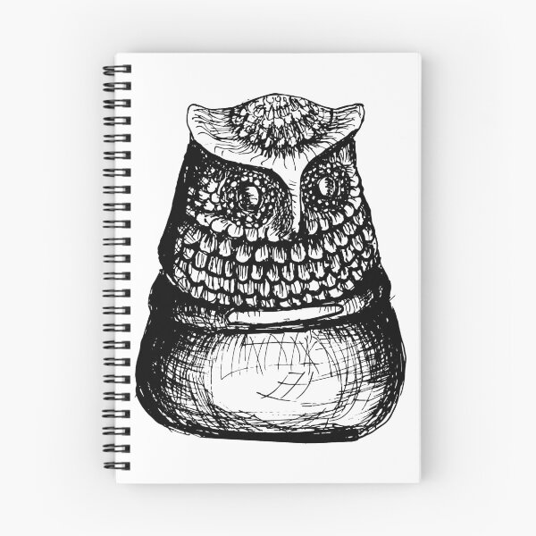 Item preview, Cool Elegant Owl Ink Drawing Style designed and sold by Romanii13.