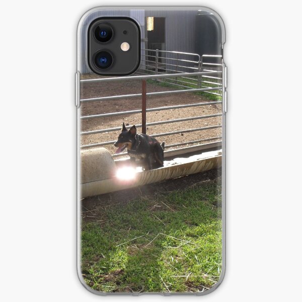 Kelpie cooling off iPhone Soft Case