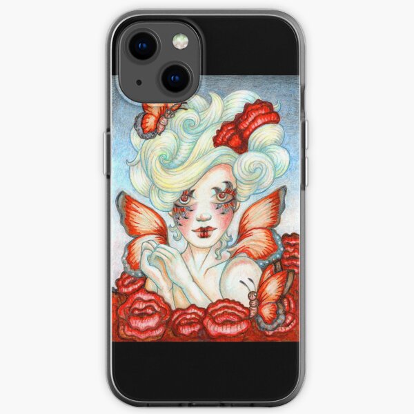 Butterfly Fairy Art titled Bloom by Stephanie Ann Garcia iPhone Soft Case