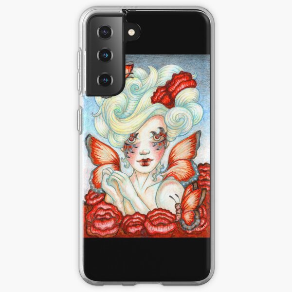 Butterfly Fairy Art titled Bloom by Stephanie Ann Garcia Samsung Galaxy Soft Case