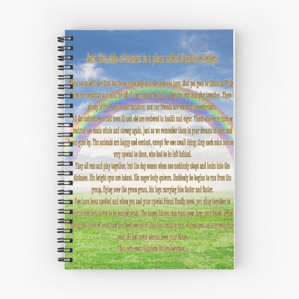 Item preview, Rainbow Bridge Pet Heaven Poem designed and sold by Delights.