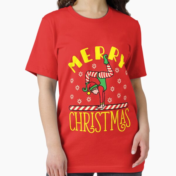 Item preview, Gymnastics Christmas Elf On Beam  designed and sold by jaygo.