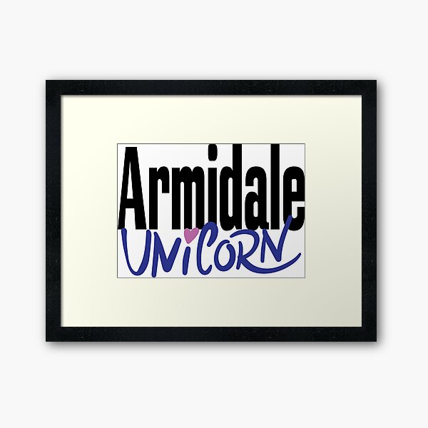 Armidale Unicorn New South Wales Australia Raised Me Framed Art Print