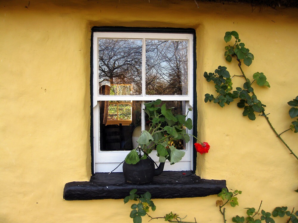 "Bunratty Cottage Window" by John Quinn Redbubble