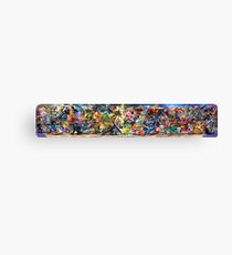 Super Smash Bros Ultimate - All 74 Characters Mural Canvas Print