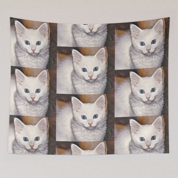Item preview, Blue Eyed, White Kitty designed and sold by kristalcurt.