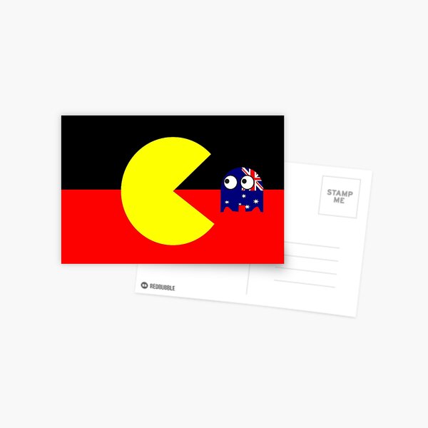 Aperçu de l'œuvre Drapeau aborigène australien créée et vendue par wickedcartoons.