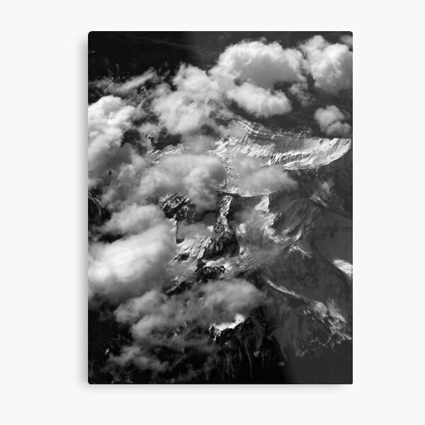 Peaks and Clouds Metal Print