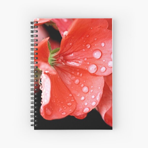 "Drops of Red" Spiral Notebook