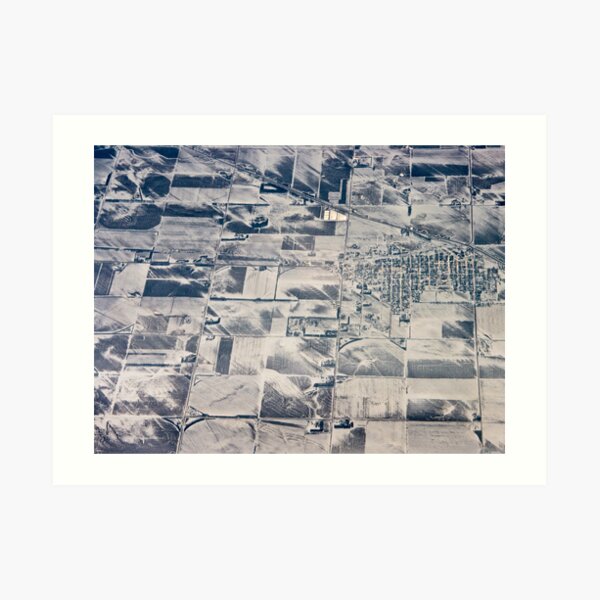 Winter Farmland Art Print
