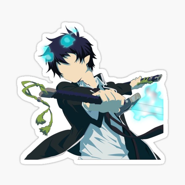 rin okumura blue exorcist sticker for sale by lazareen redbubble