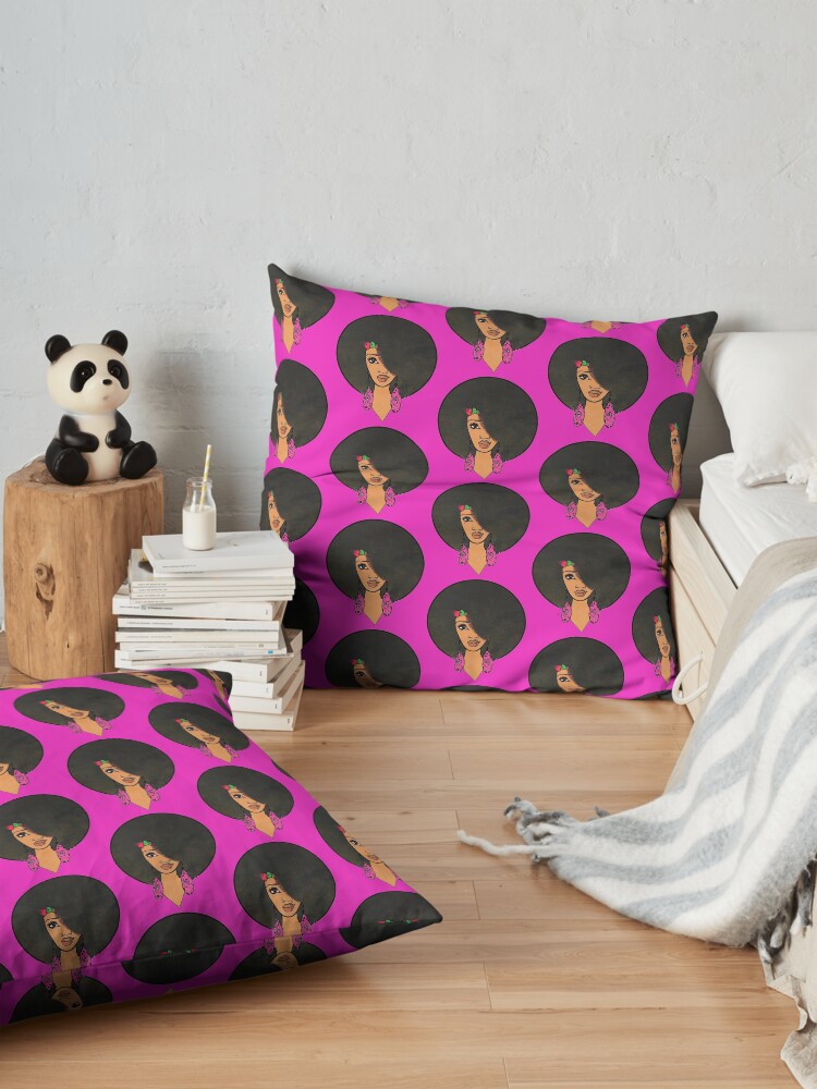 Alternate view of Indian Women Beautiful Afro Sista Floor Pillow