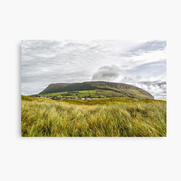 Knocknarea Mountain, Sligo, die Nordseite von Strandhill Beach Leinwanddruck