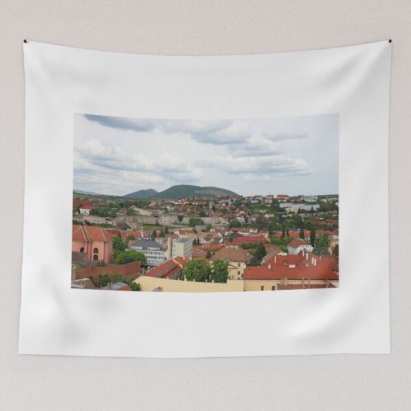 Item preview, Eger city and fortress cityscape Hungary designed and sold by goceris.
