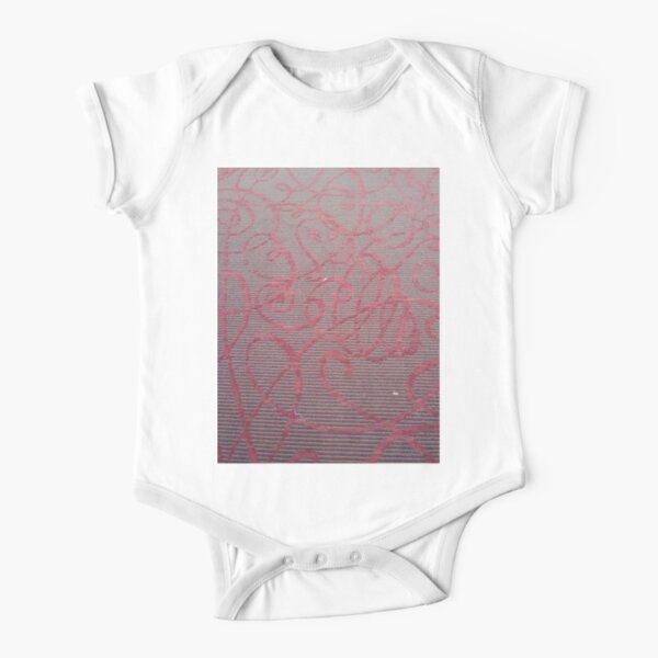 #Motif,  #Visual, #pattern #abstract #textile #design #decoration #art #element #illustration #vertical #colorimage #textured #backgrounds #seamlesspattern #retrostyle #oldfashioned #colors #styles Short Sleeve Baby One-Piece