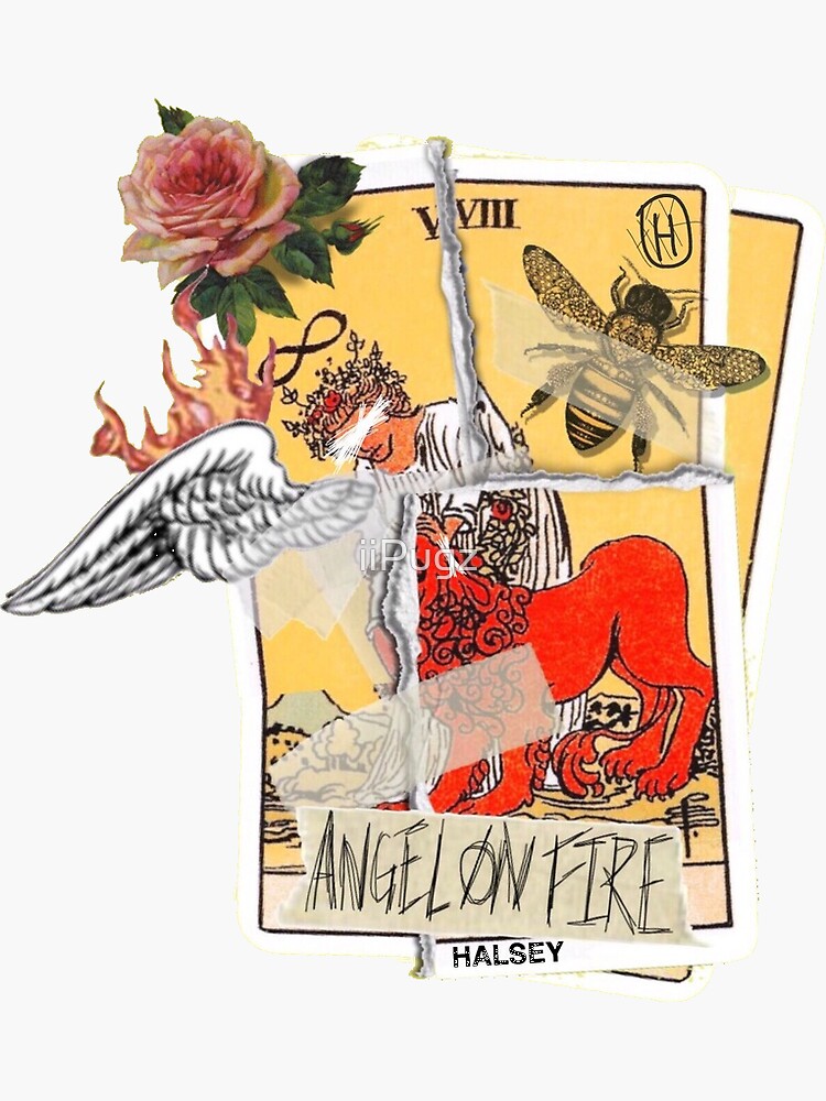 "halsey HFK tarot card // angel on fire (SELF DESIGNED/FAN MADE/NOT