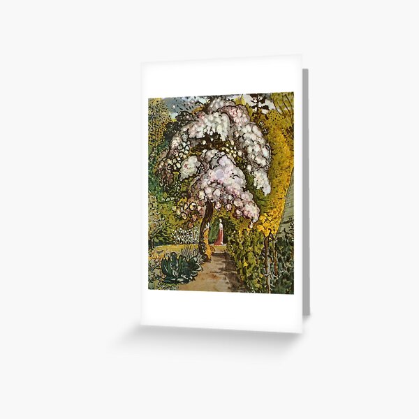 Vintage Samuel Palmer Garten in Shoreham c1818 Greeting Card
