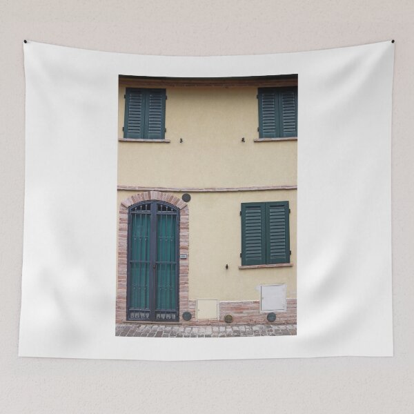 Item preview, house door and window detail Rimini Italy designed and sold by goceris.