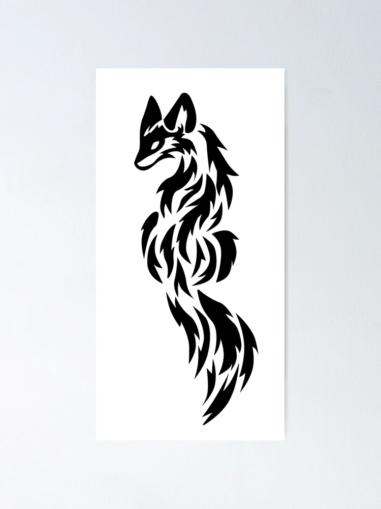 Neo Tradi Fox Tattoo Design