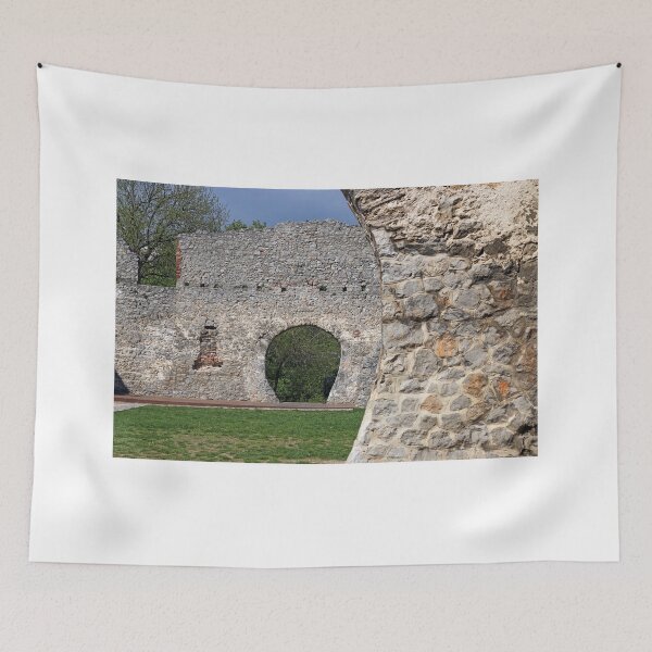Aperçu de l'œuvre vieux mur de pierre ruine Tettye Pecs Hongrie créée et vendue par goceris.