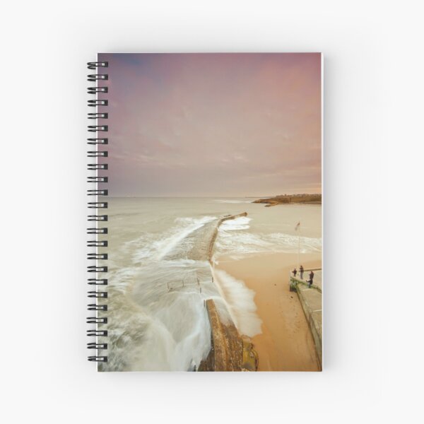 Avoiding the waves Spiral Notebook