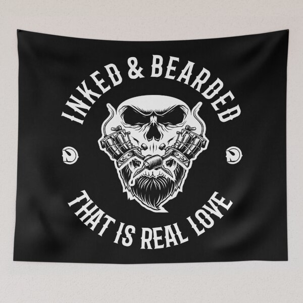 Item preview, Inked and bearded that's real love designed and sold by netrok.