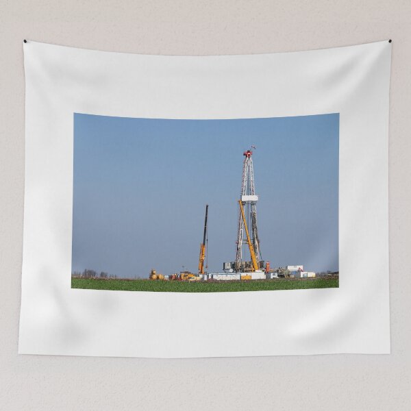 Item preview, land oil drilling rig and machinery on field designed and sold by goceris.