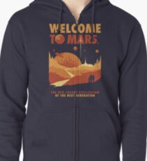 Welcome to Mars Zipped Hoodie