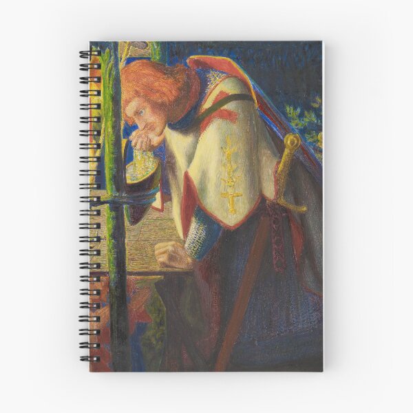 Item preview, Sir Galahad at the ruined Chapel (Rossetti) designed and sold by ArtHistorical.