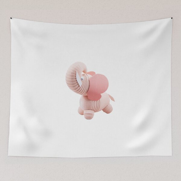 Item preview, The pink elephant designed and sold by CrazyPaperCraft.