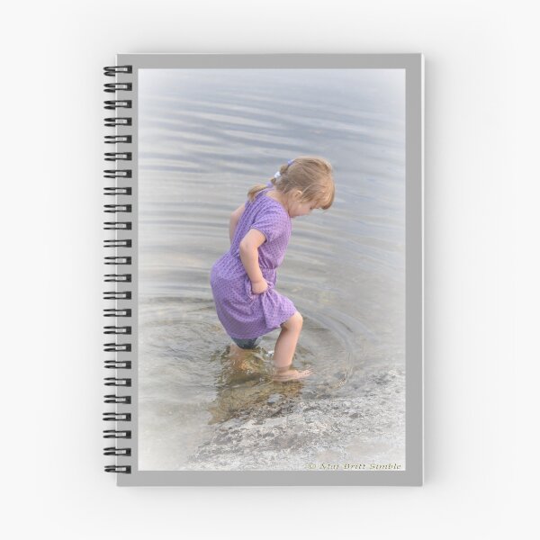 Artikelvorschau, A little girl is testing water entworfen und verkauft von Maj-Britt Simble.