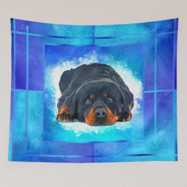 Item preview, Cute Rottweiler  - Metzgerhund  designed and sold by k9printart.