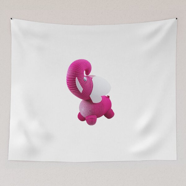 Item preview, The pink elephant designed and sold by CrazyPaperCraft.