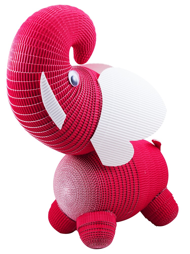 red stuffed elephant